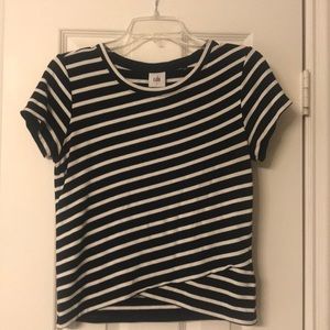 CAbi striped crop top size small